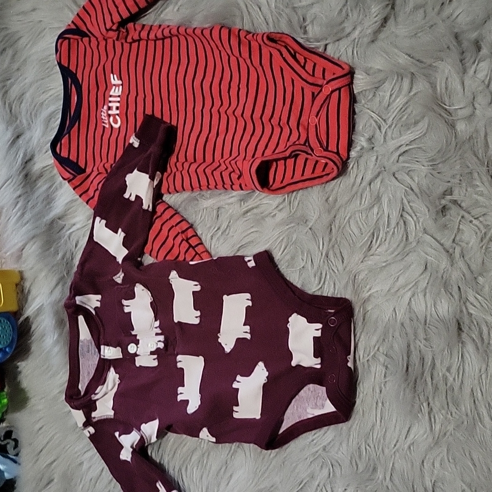 Two carters onesies